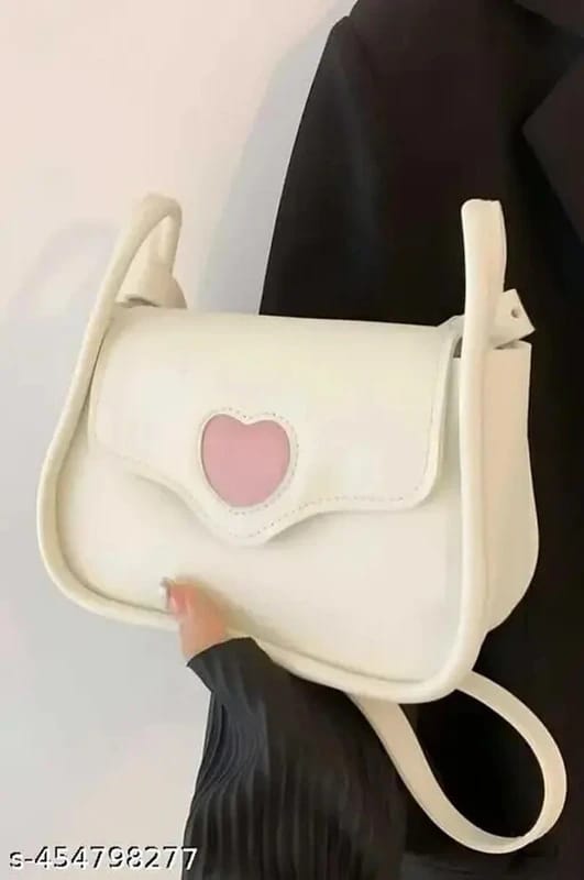 Mini Heart Pattern Twilly Scarf Decor Flap Square Bag