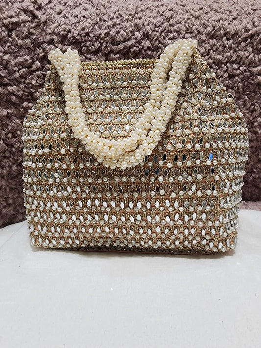 Fabric Embroidered Ladies Designer Handbag
